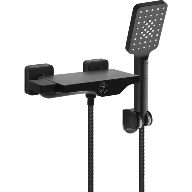 Bateria prysznicowa termostatyczna noir 2 z zestawem prysznicowym