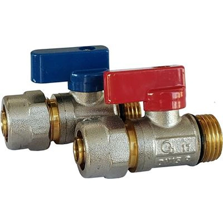 Zawór kulowy 1/2x16 PEX /CU-PEX mini z dławikiem