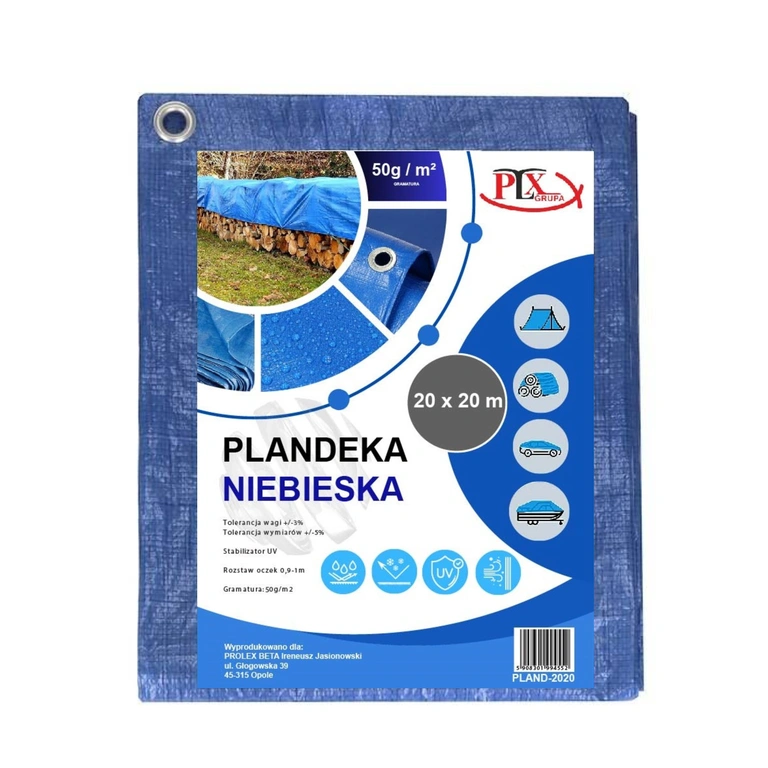Plandeka niebieska