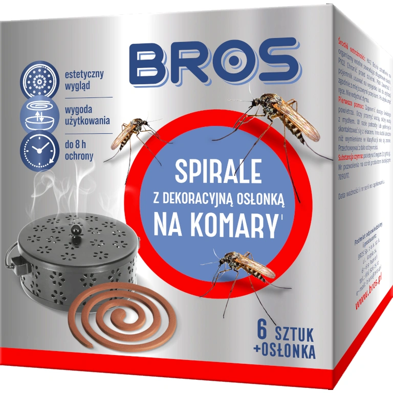 Spirale na komary z osłoną